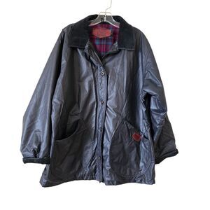 WOOLRICH Barn Chore Field Jacket‎ Coat Women’s Size Large Black Vintage